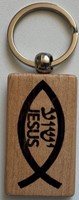 Porte-clés ichtus Jean 3.16