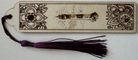 Marque page en bois - phare