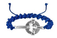 Bracelet Saint Esprit sur corde bleue
