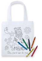 Sac à colorier avec crayons de cire