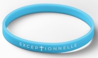 Bracelet silicone Exceptionnelle bleu