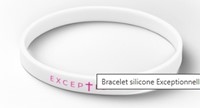 Bracelet silicone Exceptionnelle blanc