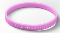 Bracelet silicone Exceptionnelle rose