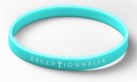 Bracelet silicone Exceptionnelle turquoise