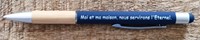 Stylo bambou bleu Josué 24.15