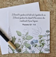 Carte postale Psaume 121.7-8