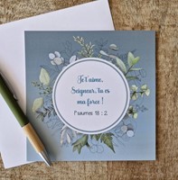 Carte postale Psaume 18.2