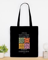 Tote bag coton noir