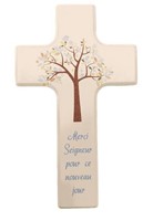 Croix en bois enfant merci Seigneur