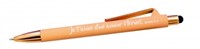 Stylo à bille avec stylet tactile rose