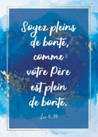 Carte postale avec verset