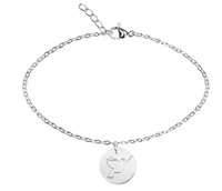 Bracelet argenté colombe