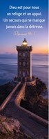 Marque-pages phare au coucher du soleil