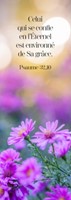 Marque-pages fleurs dans teinte violet