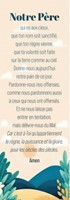 Marque-pages le Notre Père sur fond de paysage