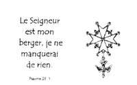 Mini carte confirmation croix huguenote