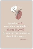 Tableau A4 en métal, Quand tu pries
