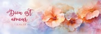 Marque-pages peinture abstraite de fleurs