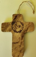 Croix en bois mango-motive colombe