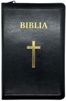 Bible en roumain en simili cuir, modèle centenaire