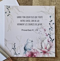 Carte postale Proverbes 4.23