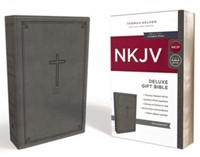 NKJV Delux Gift Bible, Gray