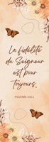 Marque-pages fleurs et papillons sur fond aquarelle