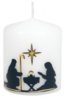 Petite bougie crèche design moderne