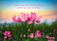 Carte postale avec verset