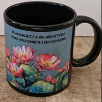 Mug cactus noir