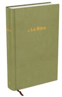 Bible Darby revisée format standard, rigide velours vert olive