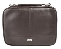 Pochette organiseur simili-cuir marron Médium
