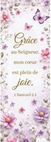 Marque-pages fleurs multicolores et papillons