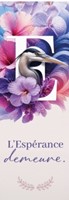 Marque-pages fleurs et oiseau - E comme Espérance