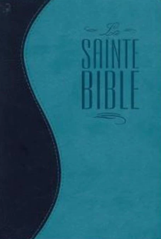 Bible similicuir turquoise et bleu nuit