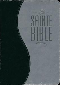 Bible similicuir gris et vert