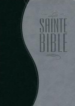 Bible similicuir gris et vert