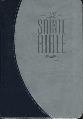Bible similicuir bleu-nuit et gris