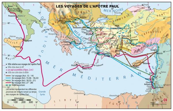 Les voyages de l'apôtre Paul