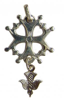Croix huguenote argent 17 mm