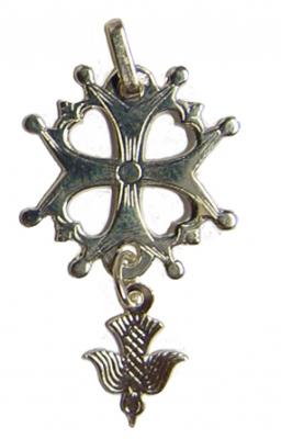 Pendentif Croix De Huguenote En Argent 925 - Bijou Mixte Tendance, Livré Avec écrin Et Certificat