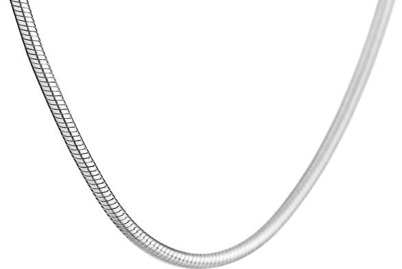 Collier argent serpent