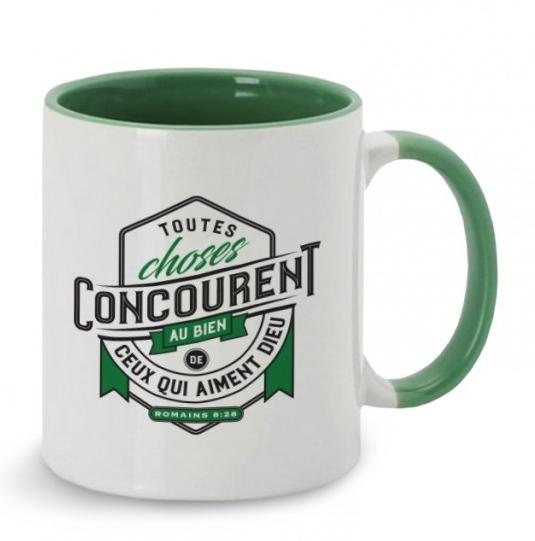 Mug Vert Toutes choses concourent