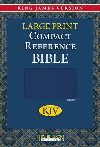 Bible kjv large print compact reference tranche argentée