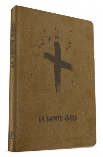 Bible Esaïe beige motif croix