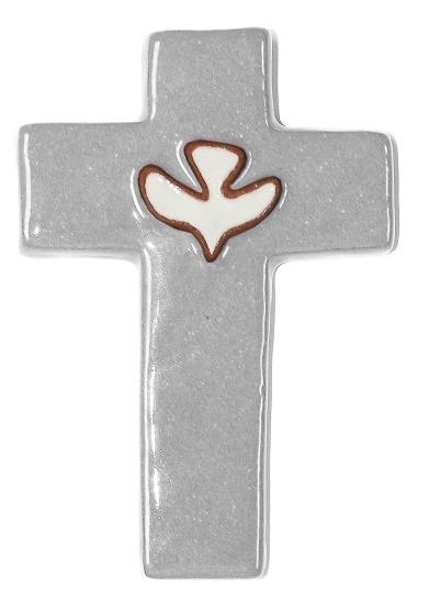 Croix en Céramique gris