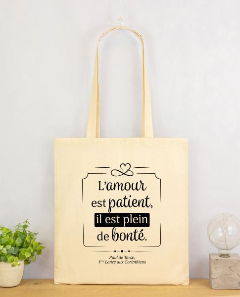 Tote bag coton écru