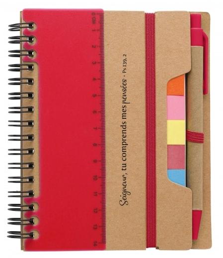 Carnet multifonction rouge