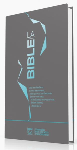 Bible Segond 21 slim motifs argentés bleu
