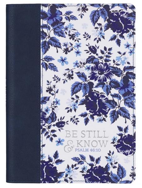 Journal Be still and know floral psalm 46:10